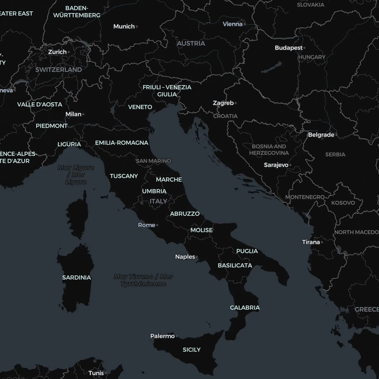 Cartina Italia, anteprima sfondo mappa
